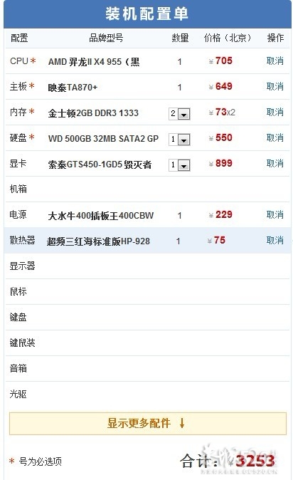 出一台黑盒955中端电脑624 / 作者:抽烟喝酒我不会 / 帖子ID:13639