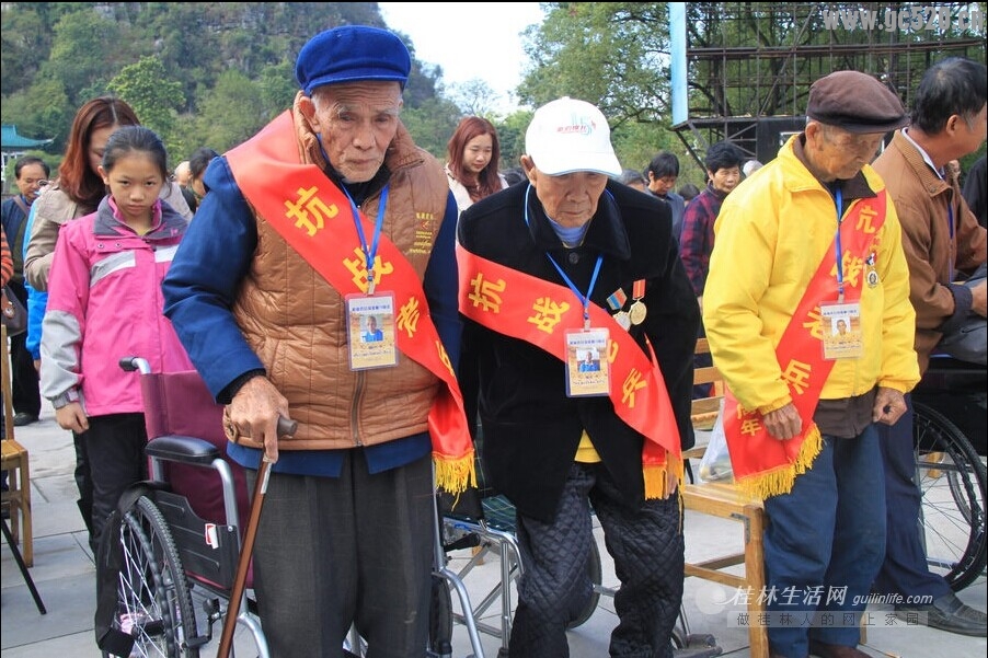 桂林社会各界纪念桂林抗日保卫战70周年 11位抗战老兵出席769 / 作者:九命猫 / 帖子ID:105701