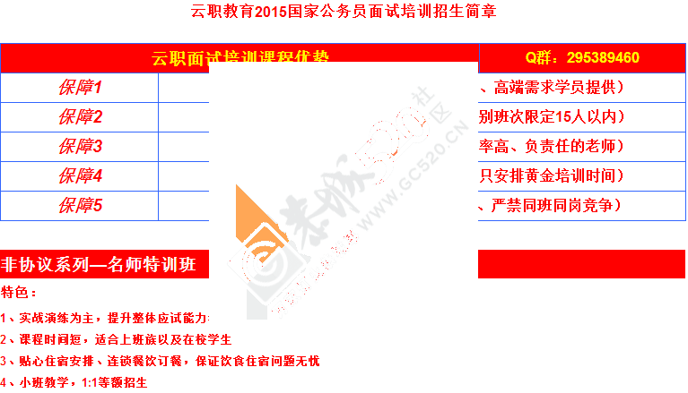 云职教育2015国考面试火热开课啦！482 / 作者:云职何老师 / 帖子ID:109060