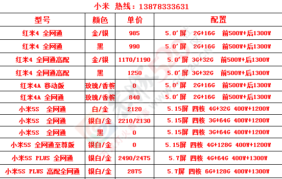 2月15日品牌手机报价4 / 作者:机器 / 帖子ID:191916