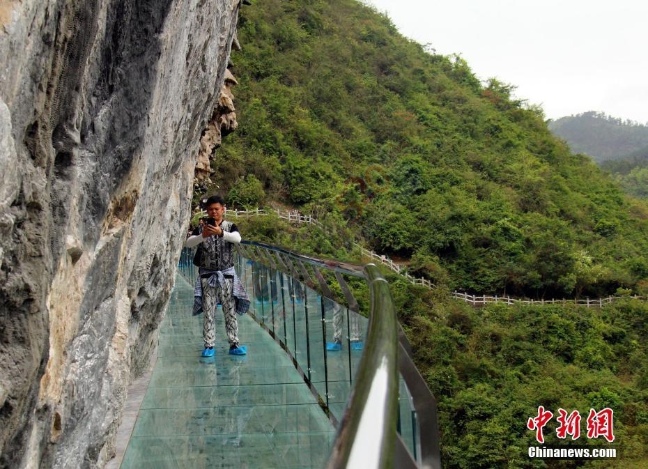 三月三不知道去哪，看看这里，广西最长玻璃栈道试运行 最高悬空60米  （转载新浪网）643 / 作者:一路坚持 / 帖子ID:199180