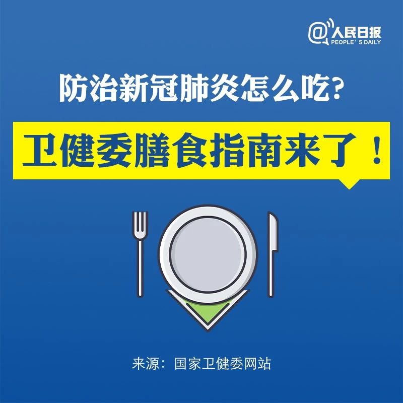 防治新冠肺炎怎么吃？卫健委膳食指南来了！535 / 作者:东门头人 / 帖子ID:270563