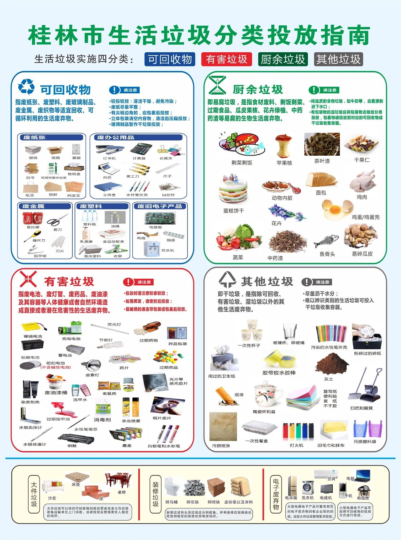 扩散 | 它来了，桂林垃圾分类真的要来了！（附分类投放指南）37 / 作者:论坛小编01 / 帖子ID:271409