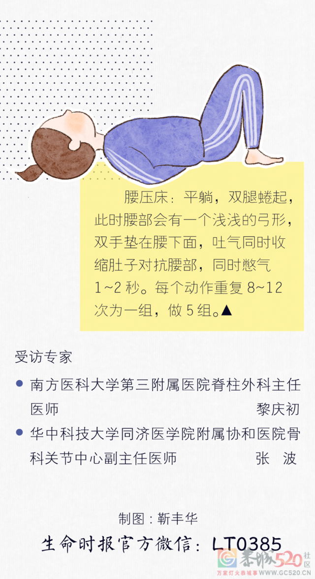 有些腰疼是因为太“突出”，一个动作自测腰突症694 / 作者:健康小天使 / 帖子ID:303522