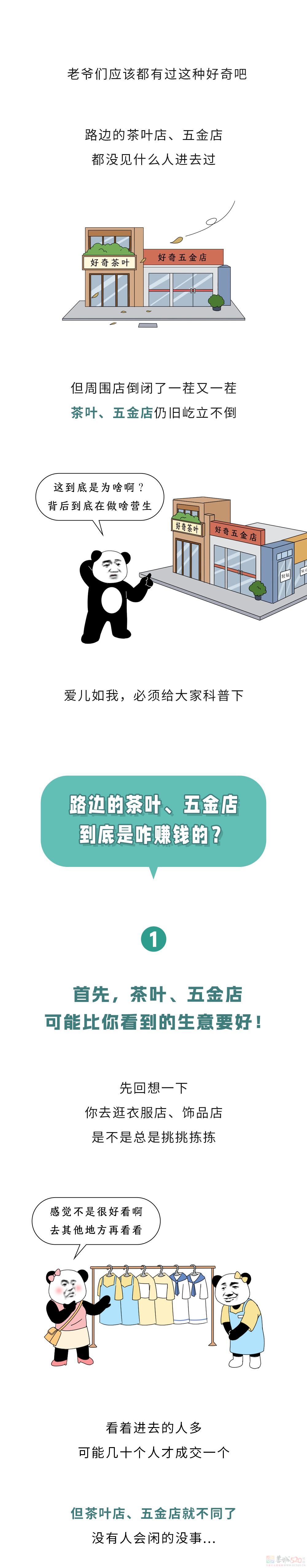 路边的茶叶店、五金店都没人去，为啥还不倒闭？????900 / 作者:儿时的回忆 / 帖子ID:315239