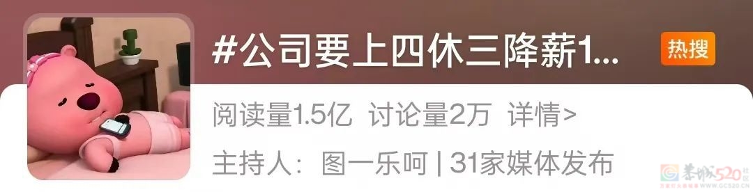 上四休三但降薪1000，要接受吗?796 / 作者:论坛小编01 / 帖子ID:316673