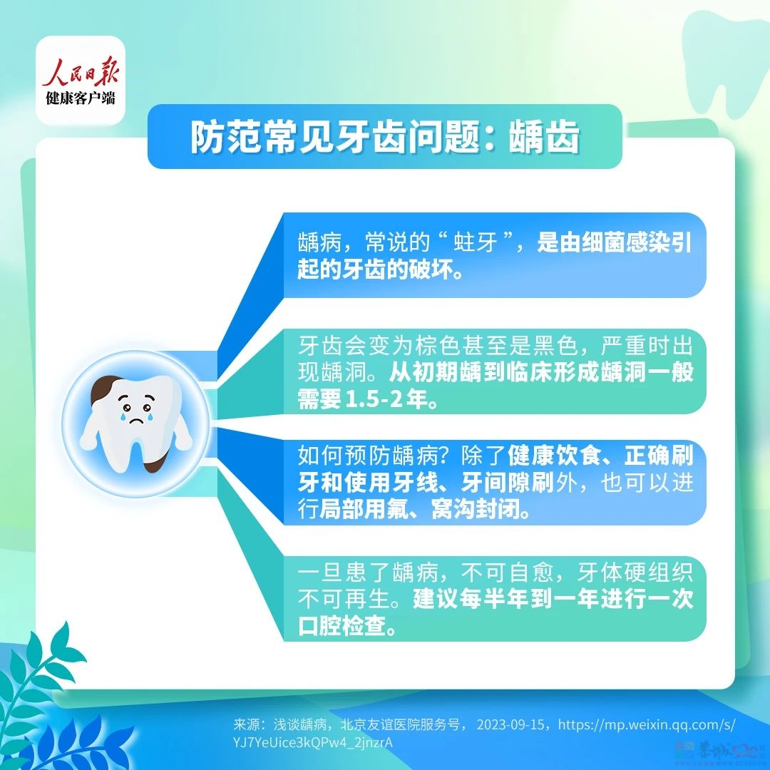 一颗坏牙影响全身！留意牙齿发出的7个“求救信号”108 / 作者:健康小天使 / 帖子ID:317075